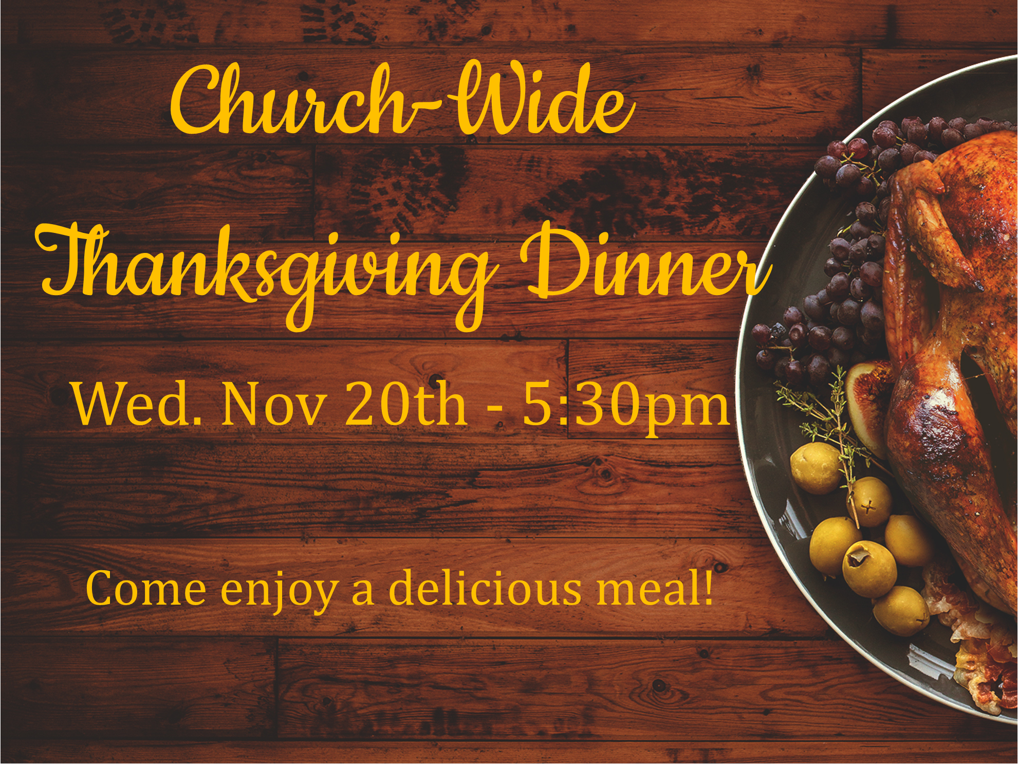 Church Wide Thanksgiving Dinner